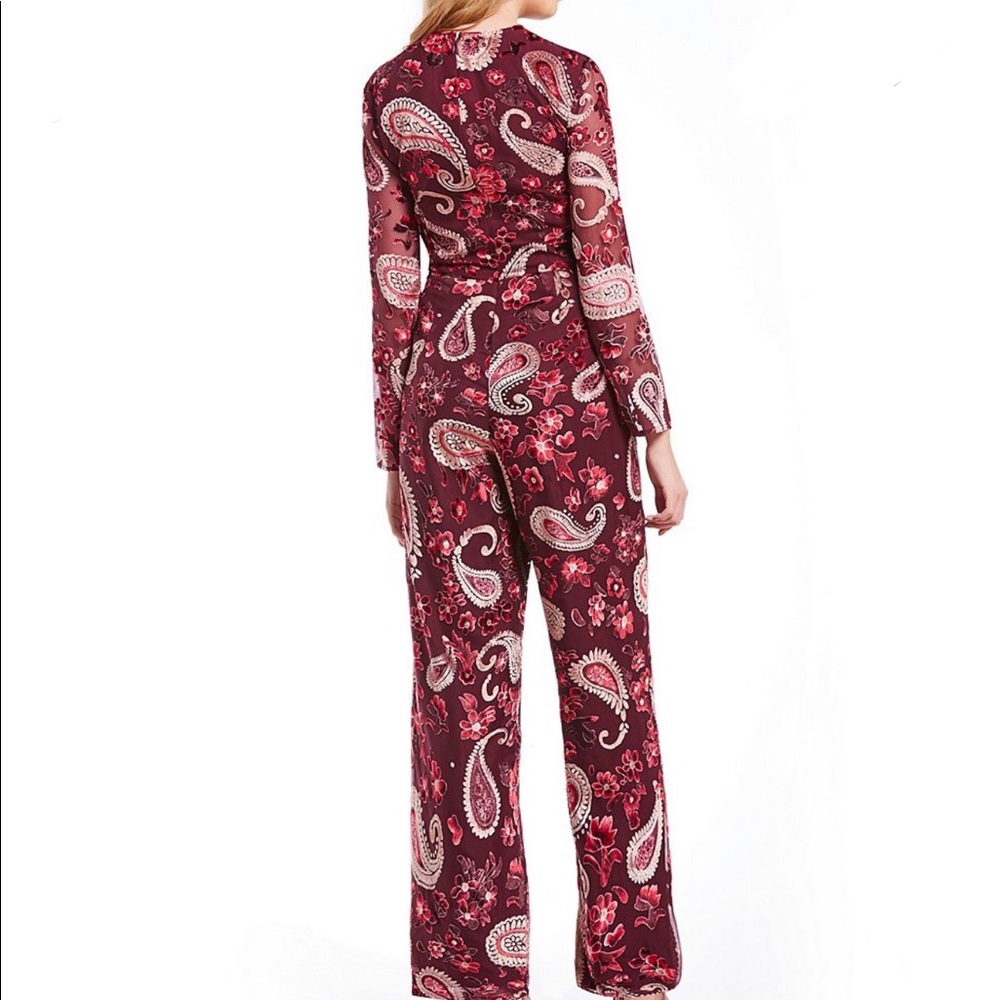 Chelsea & Violet Long Sleeve Velvet Jumpsuit - Picture 2 of 6